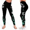 LEGG-W-Job-VY1PrinHearColo-Dgrm-0-Dog Groomer Love Green Paws Pattern Leggings