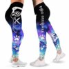 LEGG-W-Job-VY1GrooLoveWateGrd-Dgrm-0-Dog Groomer Watercolor Purple Love Leggings