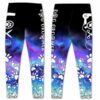 LEGG-W-Job-VY1GrooLoveWateGrd-Dgrm-0-Dog Groomer Watercolor Purple Love Leggings