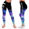 LEGG-W-Job-VY1GrooLoveWateGrd-Dgrm-0-Dog Groomer Watercolor Purple Love Leggings