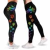 LEGG-W-Job-GrooToolPetGroo-Dgrm-0-Dog Groomer Watercolor Paws Leggings