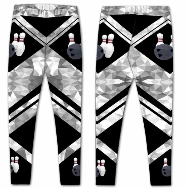 LEGG-W-Hobb-Vy1PinPolyLine-Bwl-0-Bowling Black White Lines Leggings