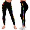 LEGG-W-Hobb-Vy1BallPinTxt-Bwl-0-Bowling Retro Colors Leggings