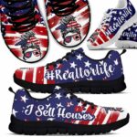 SS-U-Job-FRG-Relt-210619VY10 @ Real Estate Flag Realtor Girl-Realtor Usa Flag I Sell Houses Sneakers