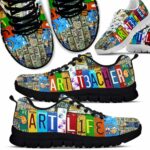SS-U-Job-CLP-Atcr-210716VY10 @ Art Teacher Colorful Lisence Plate-Art Teacher Art Life Colorful License Plate Sneakers