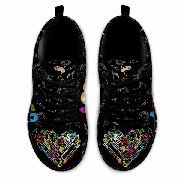 SS-U-Job-ILA-Atcr-210712VY10 @ Art Teacher I Love Ar-Art Teacher Hearts I Love Art Sneakers