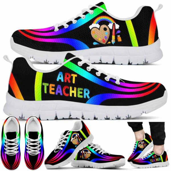 SS-U-Job-RL-Atcr-210712VY10 @ Art Teacher Rainbow Lin-Art Teacher Rainbow Line Sneakers