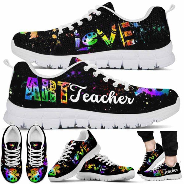 SS-U-Job-LW-Atcr-210716VY10 @ Art Teacher Love Watercolo-Art Teacher Love Watercolor Sneakers