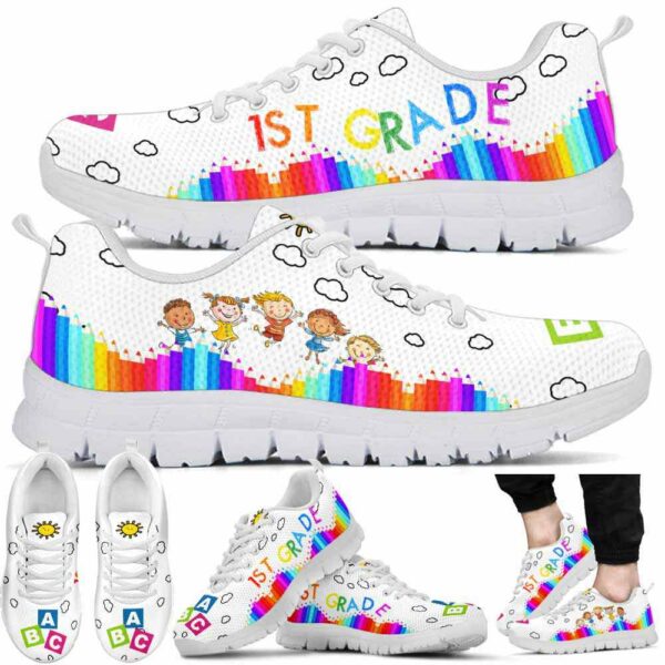 SS-U-Job-1G-Tcer-220610NA10 @ Teacher 1st Grade-Teacher Abc 1St Grade Pencils Kids Sneakers