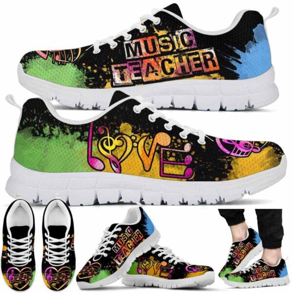 SS-U-Job-WL-Mtcer-220610NA10 @ Music Teacher Watercolor Love-Music Teacher Watercolor Love Sneakers