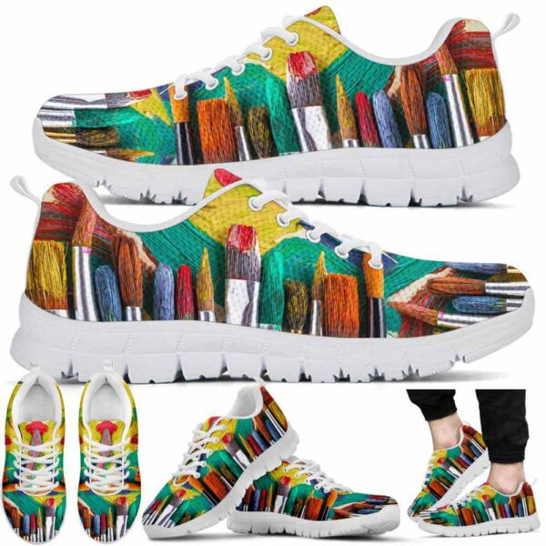 SS-U-Job-PB-Atcr-220610NA10 @ Art Teacher Paint Brush-Art Teacher Paint Brush Sneakers