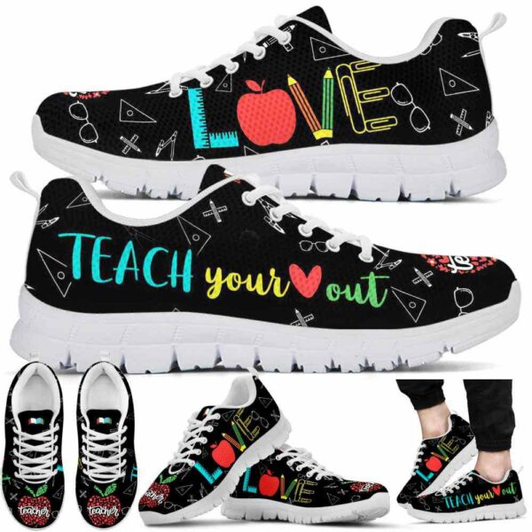 SS-U-Job-TPL-Tcer-210701VY10 @ Teacher Tools Pattern Love-Teacher Teach Your Heart Out Sneakers