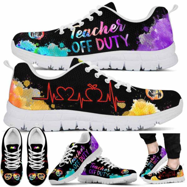 SS-U-Job-WHG-Tcer-210701VY10 @ Teacher Watercolor Hearbeat Glasses-Teacher Retired Watercolor Heartbeat Sneakers