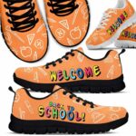 SS-U-Job-BTS-Tcer-220610NA10 @ Teacher Back To School-Teacher Orange Welcome Back To School Sneakers