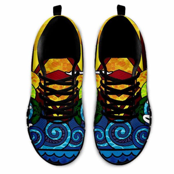 SS-U-Job-S-Atcr-220610NA10 @ Art Teacher Sunset-Art Teacher Wave Sunset Sneakers