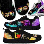 SS-U-Job-WLG-T8-210614VY10 @ Principal Watercolor Love Glasses-Principal Retired Off Duty Watercolor Sneakers