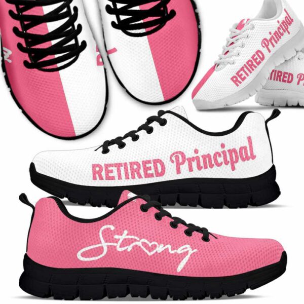 SS-U-Job-PWRS-T8-210614VY10 @ Principal Pink White Retired Strong-Principal Retired Strong Pink White Sneakers