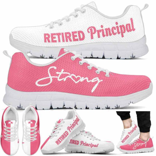SS-U-Job-PWRS-T8-210614VY10 @ Principal Pink White Retired Strong-Principal Retired Strong Pink White Sneakers