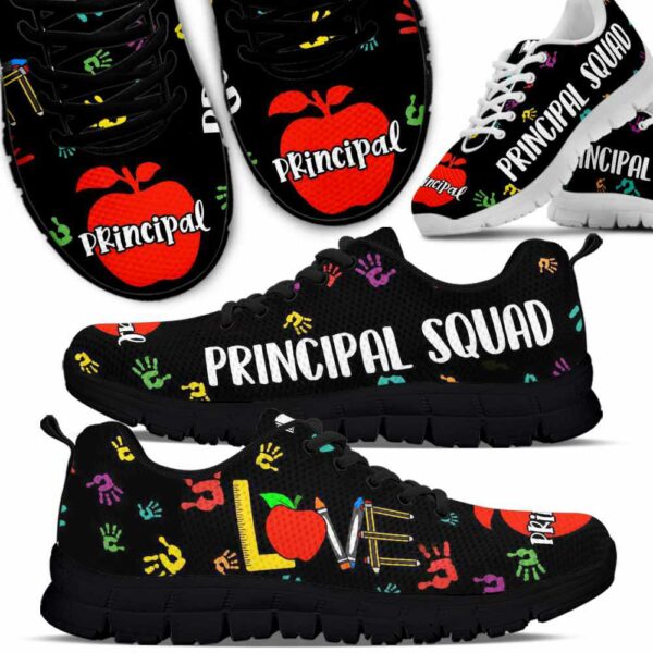 SS-U-Job-CHLT-T8-210614VY10 @ Principal Colorful Hand Love Text-Principal Squad Love Colorful Sneakers