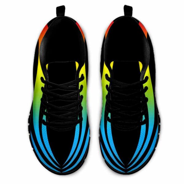 SS-U-Job-RLT-T8-210614VY10 @ Principal Raibow Line Text-Principal Strong Rainbow Line Sneakers