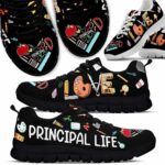 SS-U-Job-ST-T8-210628VY10 @ Principal School Tools-Principal Love Heart Tools Sneakers