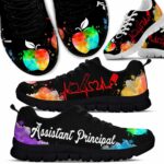 SS-U-Job-WA-Aspc-220610NA10 @ Assistant Principal Watercolor Apple-Assistant Principal Watercolor Heartbeat Sneakers