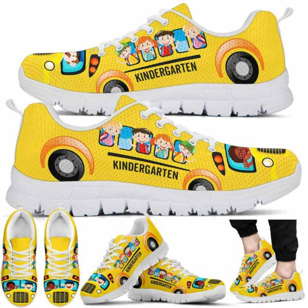 SS-U-Job-KB-Sbdr-220610NA10 @ Bus Driver Kindergarten Bus-School Bus Driver Yellow Kindergarten Bus Sneakers