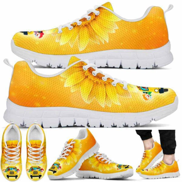 SS-U-Job-S-Sbdr-220610NA10 @ Bus Driver Sunflower-School Bus Driver Sunflower Bus Sneakers