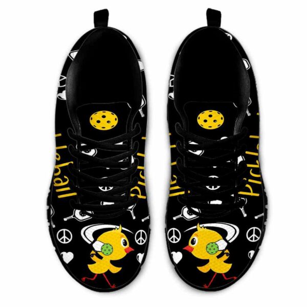 SS-U-Hobb-YCP-Pklb-210608VY10 @ Pickleball Yellow Chicken Pattern-Pickleball Chick Yellow Sneakers