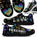 SS-U-Hobb-PPW-Pklb-210608VY10 @ Pickleball Peace Pattern Watercolor-Pickleball Love Peace Watercolor Pattern Sneakers