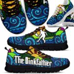 SS-U-Hobb-TDA-Pklb-210608VY10 @ Pickleball The Dinkfather Art-Pickleball Dinkfather Wave Sunset Sneakers