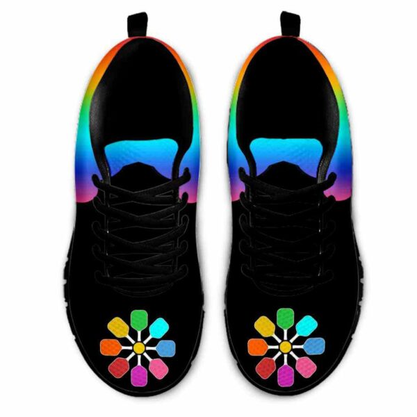 SS-U-Hobb-RP-Pklb-210608VY10 @ Pickleball Rainbow Paddle-Pickleball Love Cloud Paddles Sneakers
