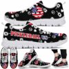 SS-U-Hobb-PLPF-Pklb-210608VY10 @ Pickleball Peace Love Patern Flag-Pickleball Usa Flag Peace Pattern Sneakers