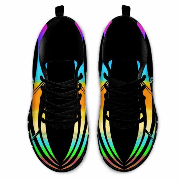 SS-U-Hobb-WLH-Pklb-210608VY10 @ Pickleball Watercolor Line Heart-Pickleball Colorful Line Heart Sneakers