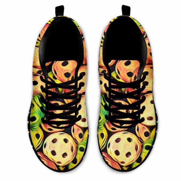SS-U-Hobb-PA-Pklb-220610NA10 @ Pickleball Art-Pickleball Art Pattern Sneakers