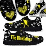SS-U-Hobb-YBH-Pklb-210608VY10 @ Pickleball Yellow Ball Heart-Pickleball Yellow Dinkfather Sneakers