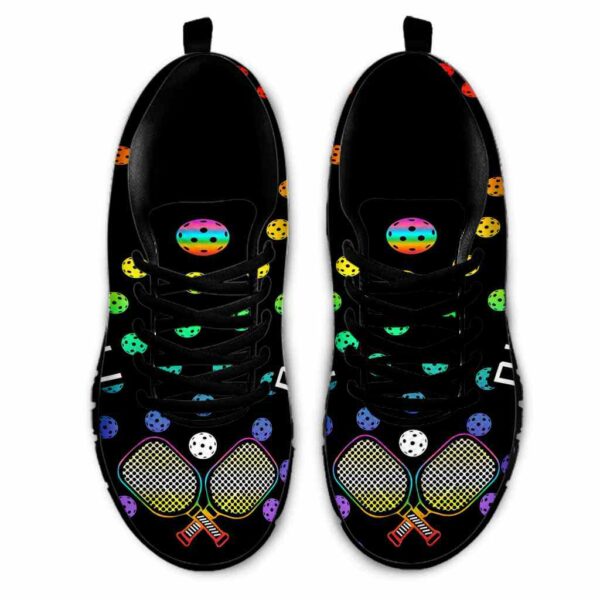 SS-U-Hobb-RBP-Pklb-210608VY10 @ Pickleball Rainbow Ball Pattern-Pickleball Rainbow Ball Pattern Sneakers