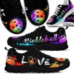 SS-U-Hobb-LW-Pklb-210608VY10 @ Pickleball Love Watercolor-Pickleball Watercolor Love Sneakers