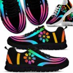 Pickleball Rainbow Line Sneakers