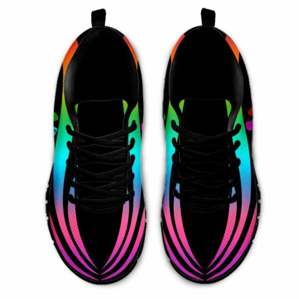 SS-U-Hobb-LRP-Pklb-210608VY10 @ Pickleball Line Rainbow Paddle-Pickleball Rainbow Line Sneakers