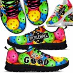 SS-U-Hobb-CPT-Pklb-210608VY10 @ Colorful Pickleball Text-Pickleball Life Is Good Sneakers