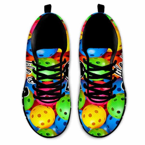 SS-U-Hobb-CPT-Pklb-210608VY10 @ Colorful Pickleball Text-Pickleball Life Is Good Sneakers