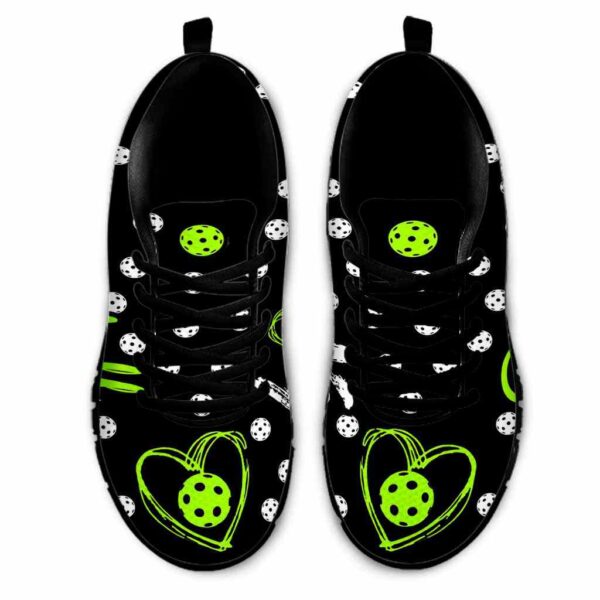 SS-U-Hobb-GLP-Pklb-210608VY10 @ Pickleball Green Love Pattern-Pickleball Love Green Pattern Sneakers