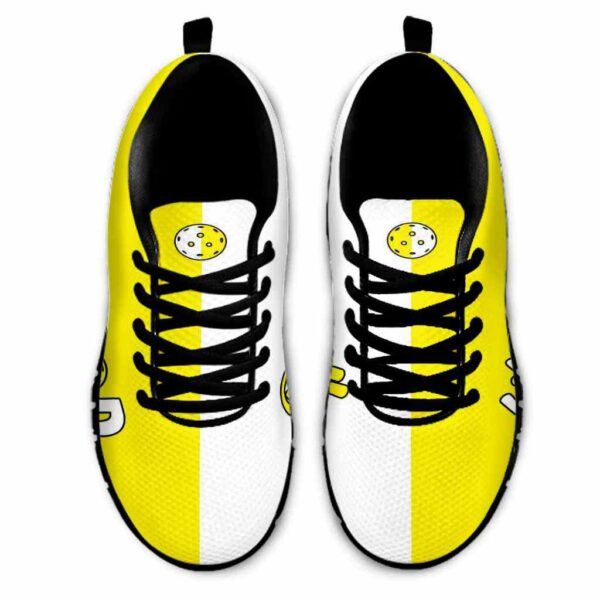 SS-U-Hobb-YWT-Pklb-210608VY10 @ Pickleball Yellow White Text-Pickleball Yellow White Life Is Good Sneakers