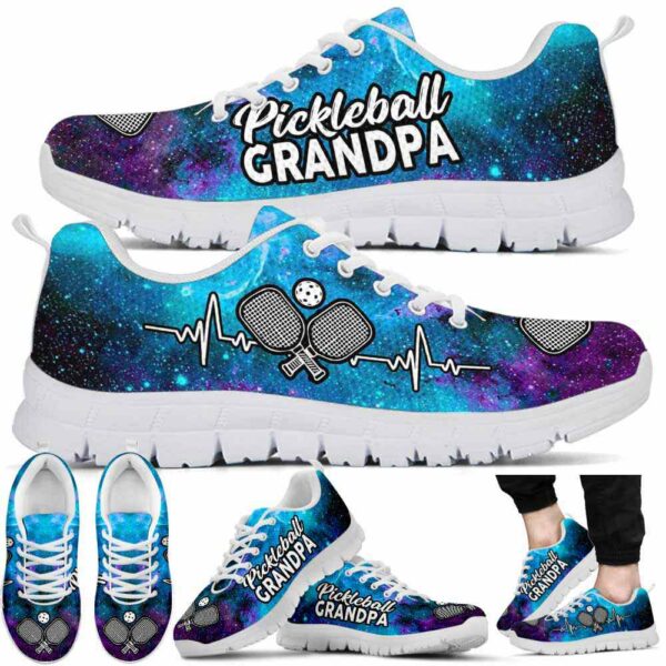 SS-U-Hobb-GTP-Pklb-210608VY10 @ Pickleball Galaxy Text Paddle-Pickleball Grandpa Galaxy Heartbeat Sneakers