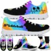 SS-U-Hobb-WHP-Pklb-210608VY10 @ Pickleball Watercolor Heart Paddle-Pickleball Heartbeat Heart Paddle Sneakers
