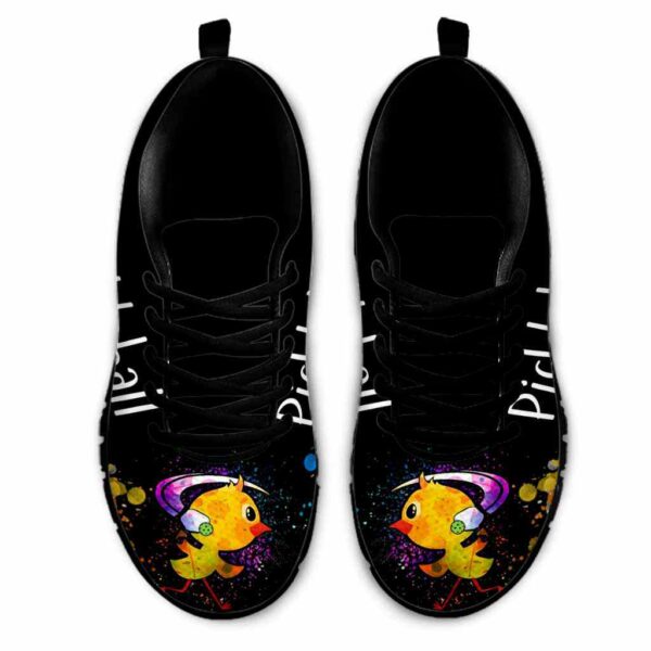 SS-U-Hobb-WC-Pklb-210608VY10 @ Pickleball Watercolor Chick-Pickleball Chick Watercolor Sneakers