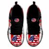 SS-U-Hobb-FH-Pklb-210608VY10 @ Pickleball Flag Heartbeat-Pickleball Usa Flag Heartbeat Sneakers
