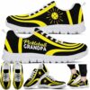 SS-U-Hobb-YS-Pklb-210608VY10 @ Pickleball Yellow Sun-Pickleball Grandpa Yellow Line Sun Sneakers