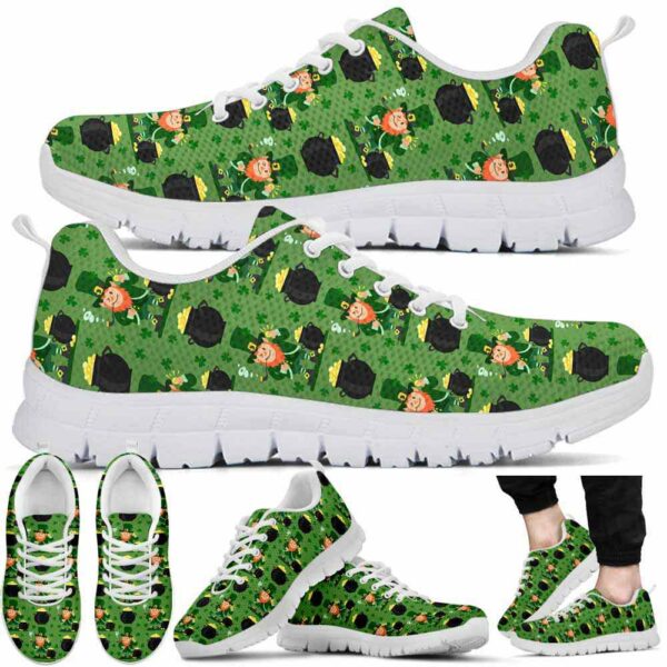 SS-U-Ctry-IP-Irsh-220610NA10 @ Irish Pattern-Irish Leprechaun Pattern Sneakers